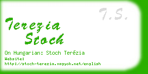 terezia stoch business card